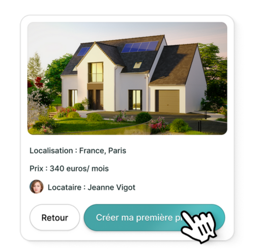 Étape 2 : Ajoutez votre premier bien